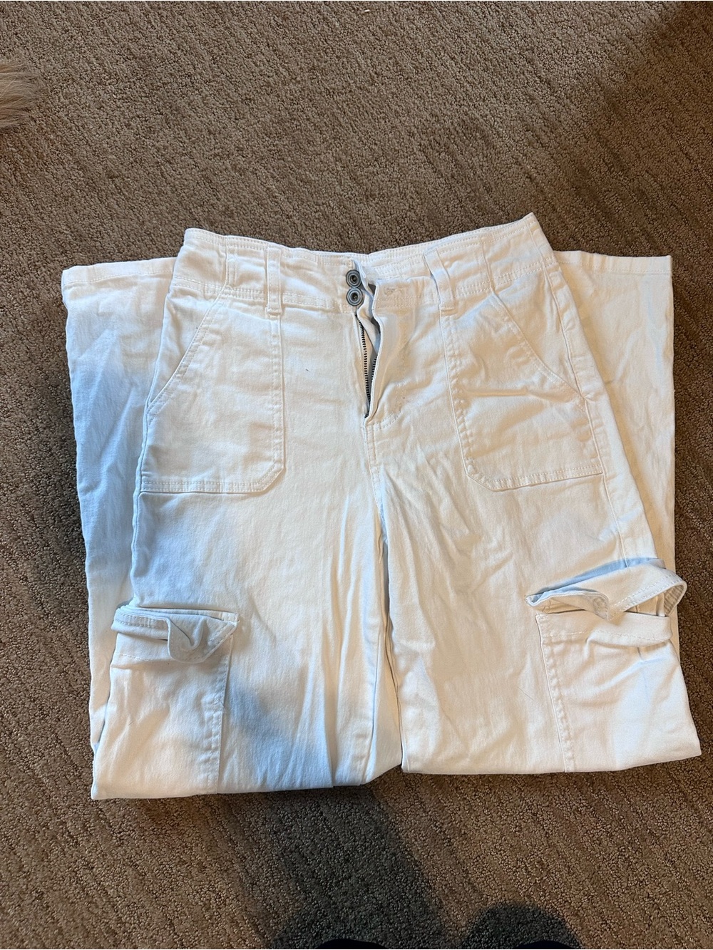 Altar’d State White Cargo Pocket Pants